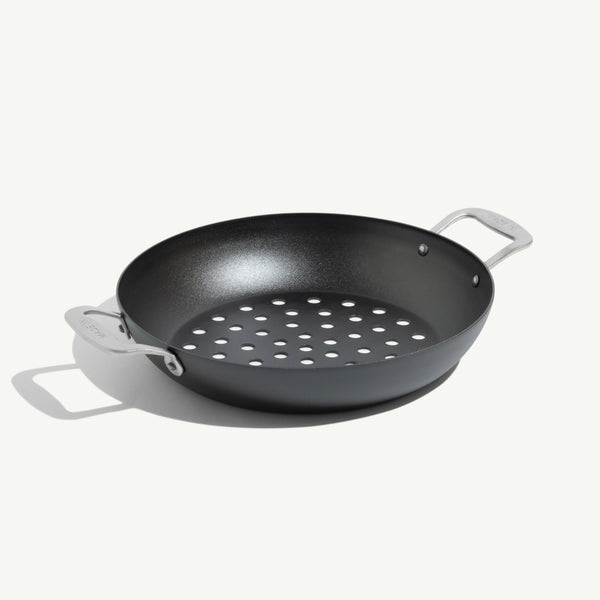 Seasoned Carbon Steel Grill Basket