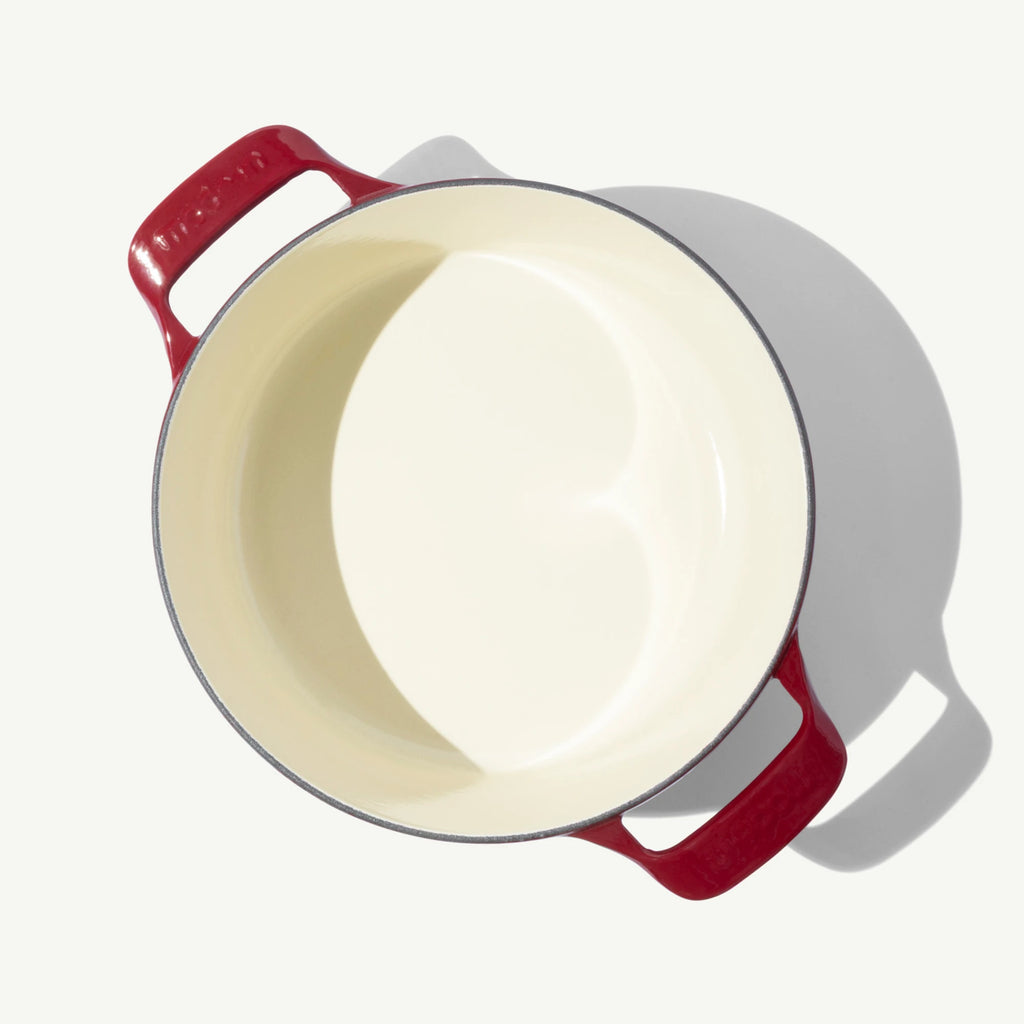 Round Enameled Cast Iron Dutch Oven