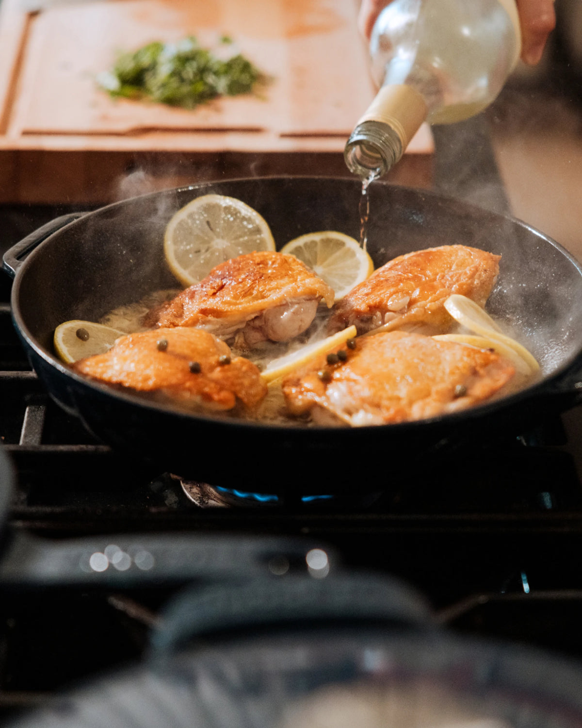 Enameled Cast Iron Skillet