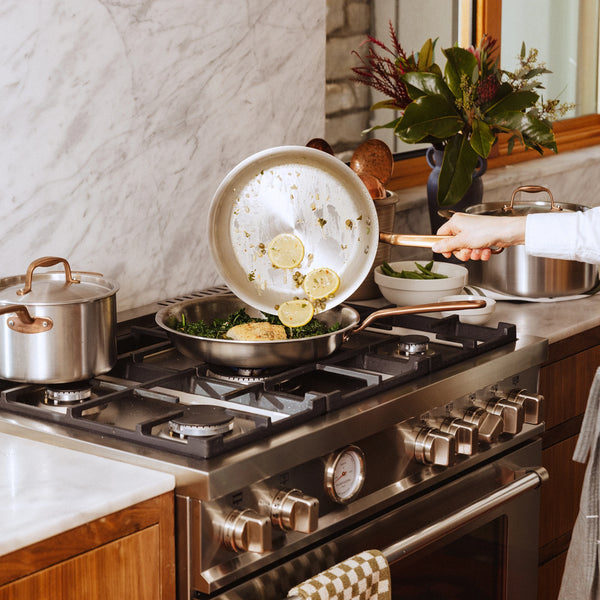 Stainless Clad Frying Pan Set