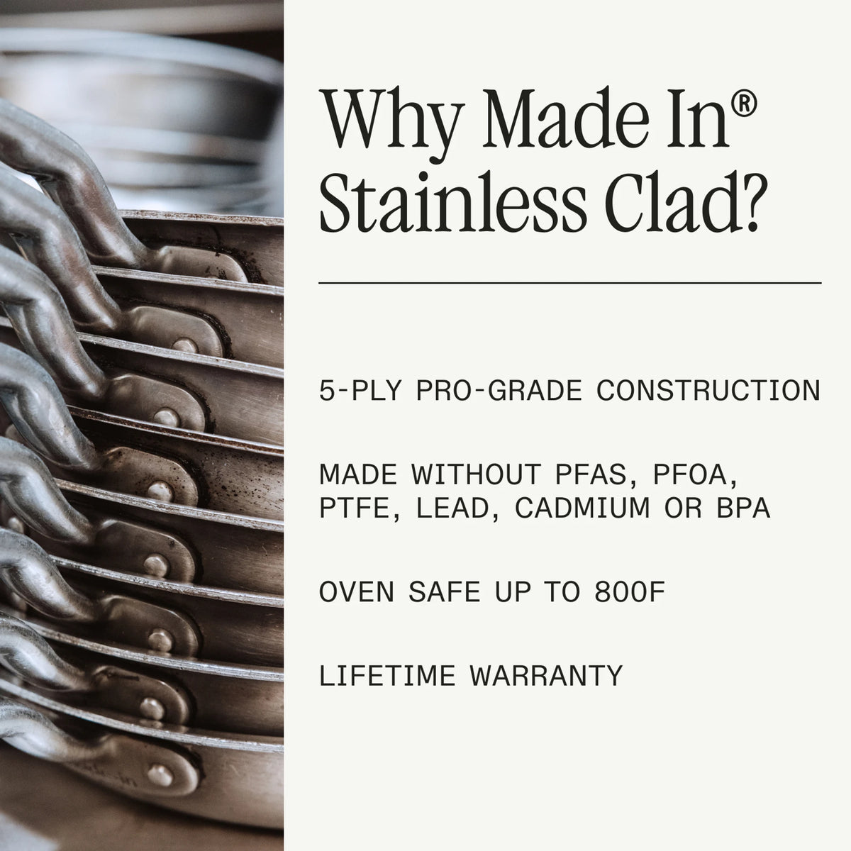 Stainless Clad Frying Pan