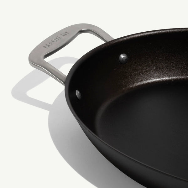 14" Seasoned Carbon Steel Gratin Dish