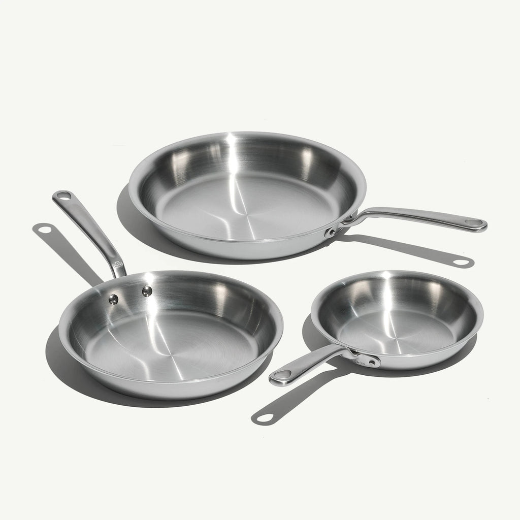 Stainless Clad Frying Pan Set